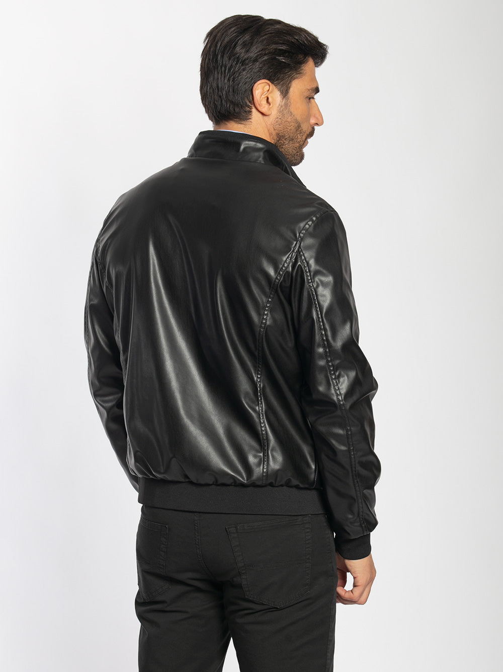 Bomber in ecopelle