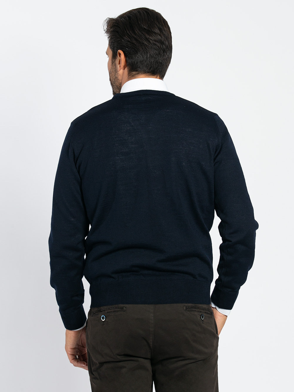 Maglia girocollo il lana merino