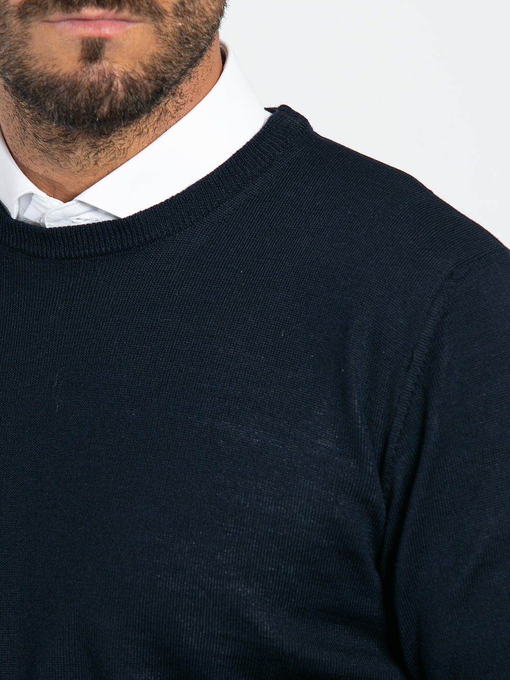 Maglia girocollo il lana merino