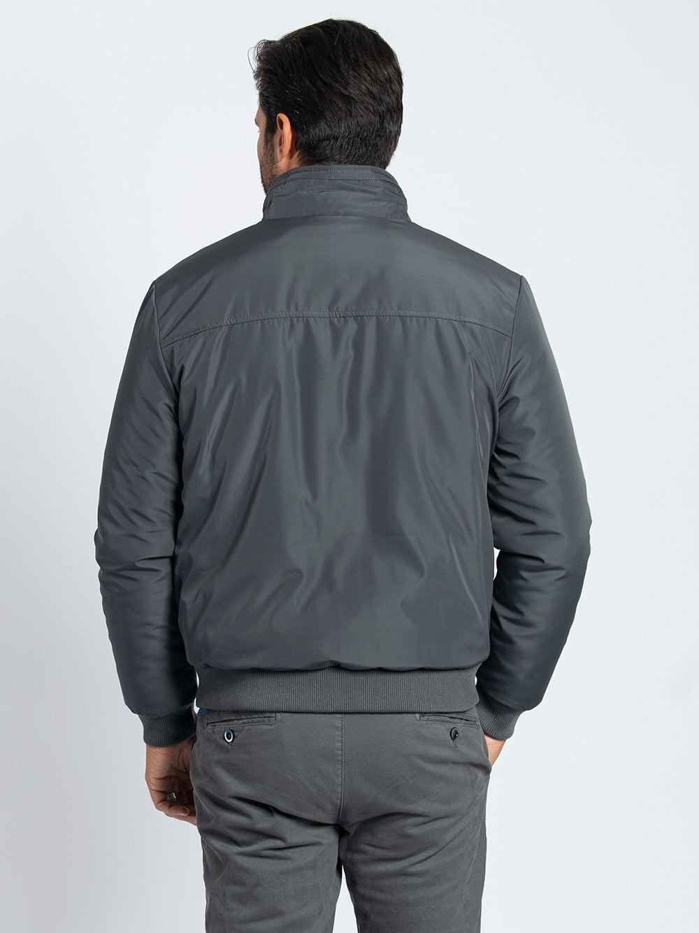 Bomber imbottito in tessuto accoppiato