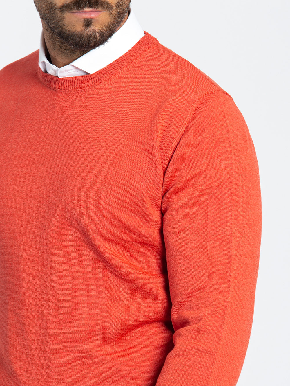 Maglia girocollo in lana merino