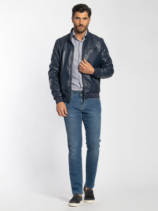 Bomber in ecopelle